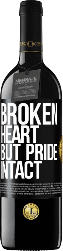 39,95 € | Red Wine RED Edition MBE Reserve The broken heart But pride intact Black Label. Customizable label Reserve 12 Months Harvest 2014 Tempranillo