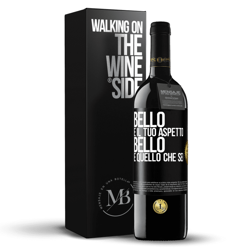 39,95 € Spedizione Gratuita | Vino rosso Edizione RED MBE Riserva Bello è il tuo aspetto, bello è quello che sei Etichetta Nera. Etichetta personalizzabile Riserva 12 Mesi Raccogliere 2015 Tempranillo