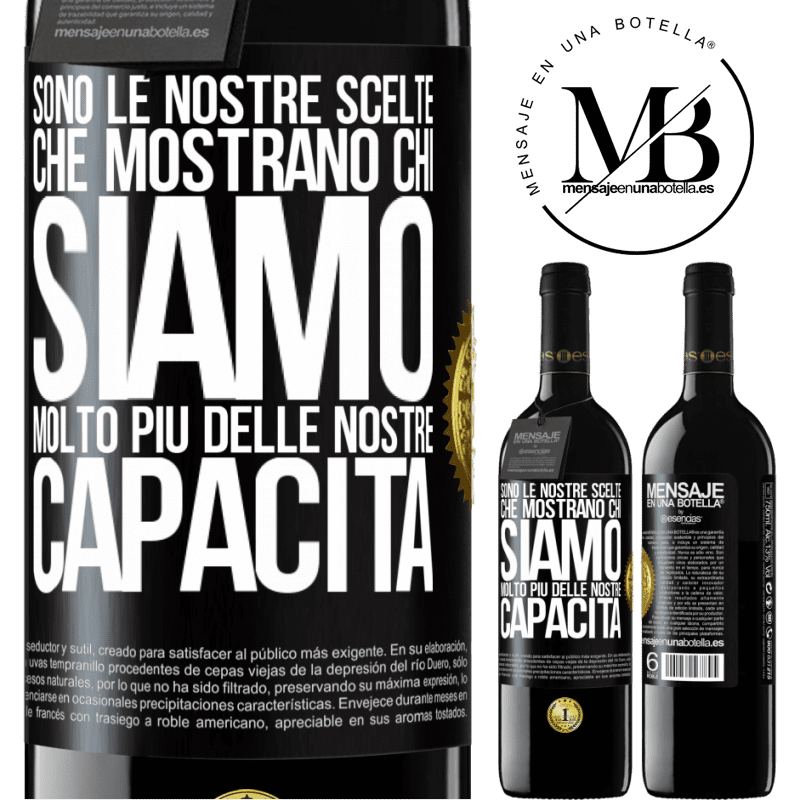 39,95 € Spedizione Gratuita | Vino rosso Edizione RED MBE Riserva Sono le nostre scelte che mostrano chi siamo, molto più delle nostre capacità Etichetta Nera. Etichetta personalizzabile Riserva 12 Mesi Raccogliere 2014 Tempranillo