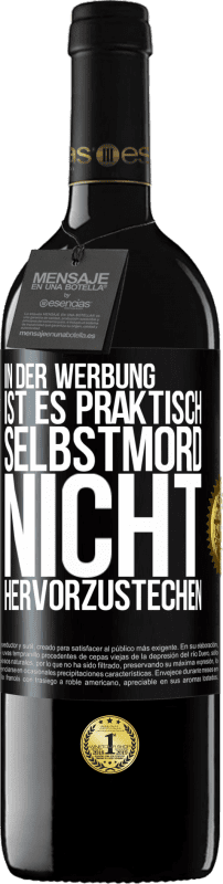 39,95 € Kostenloser Versand | Rotwein RED Ausgabe MBE Reserve In der Werbung ist es praktisch Selbstmord, nicht hervorzustechen Schwarzes Etikett. Anpassbares Etikett Reserve 12 Monate Ernte 2016 Tempranillo