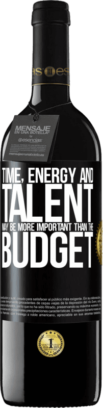 «Time, energy and talent may be more important than the budget» RED Edition MBE Reserve