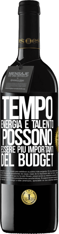 39,95 € Spedizione Gratuita | Vino rosso Edizione RED MBE Riserva Tempo, energia e talento possono essere più importanti del budget Etichetta Nera. Etichetta personalizzabile Riserva 12 Mesi Raccogliere 2016 Tempranillo