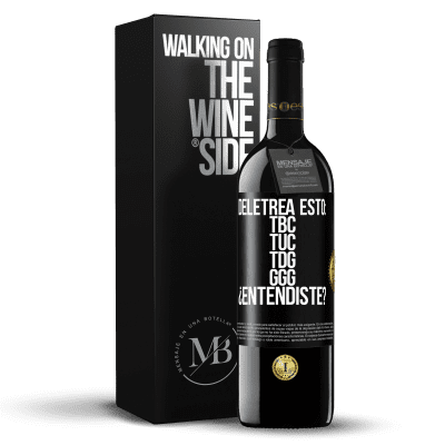 «Deletrea esto: TBC, TUC, TDG, GGG. ¿Entendiste?» REDエディション MBE 予約する