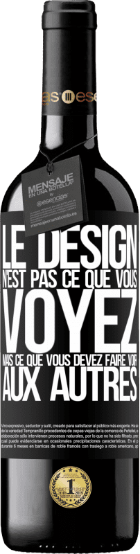 «Le design n'est pas ce que vous voyez, mais ce que vous devez faire voir aux autres» Édition RED MBE Réserve