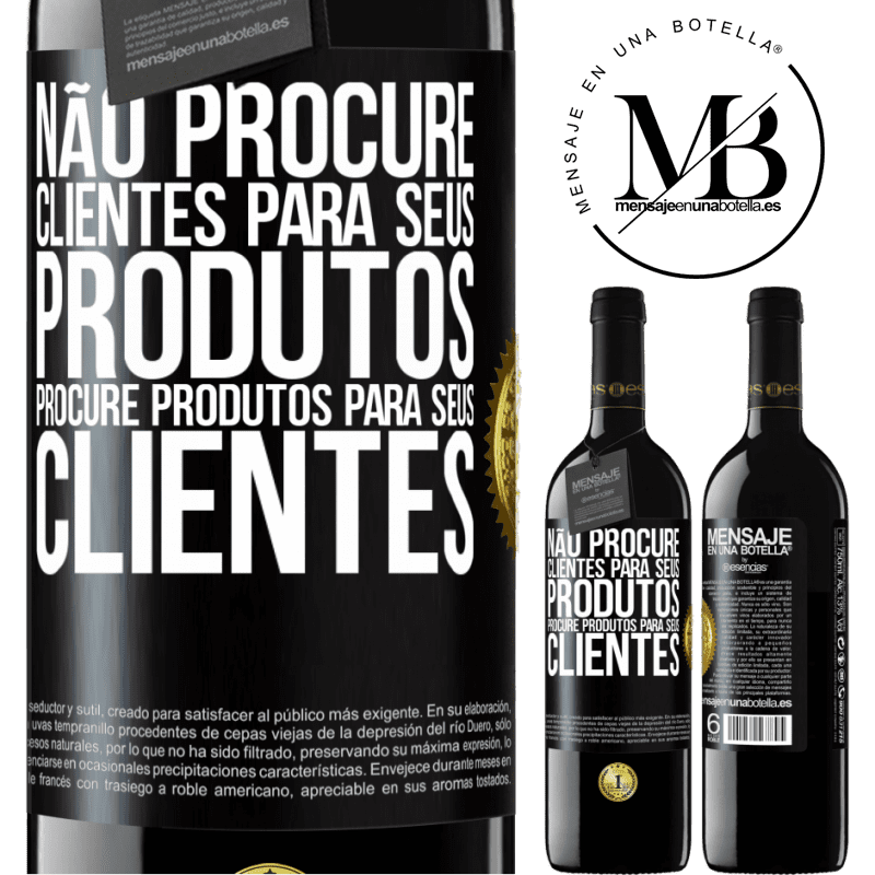 39,95 € Envio grátis | Vinho tinto Edição RED MBE Reserva Não procure clientes para seus produtos, procure produtos para seus clientes Etiqueta Preta. Etiqueta personalizável Reserva 12 Meses Colheita 2016 Tempranillo