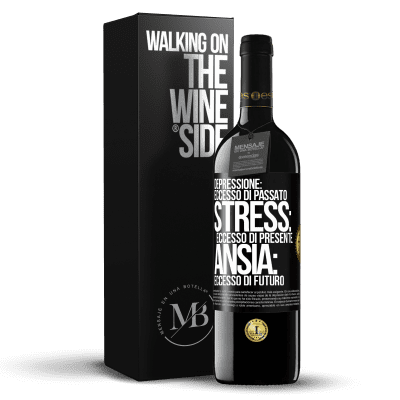 «Depressione: eccesso in eccesso. Stress: eccesso di presente. Ansia: eccesso di futuro» Edizione RED MBE Riserva