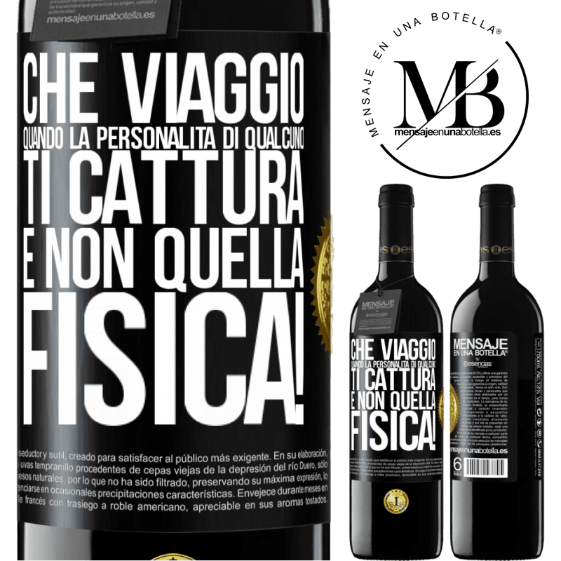 39,95 € Spedizione Gratuita | Vino rosso Edizione RED MBE Riserva che viaggio quando la personalità di qualcuno ti cattura e non quella fisica! Etichetta Nera. Etichetta personalizzabile Riserva 12 Mesi Raccogliere 2015 Tempranillo
