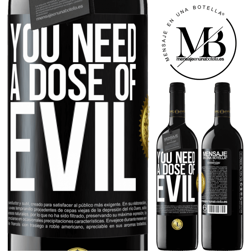 24,95 € Free Shipping | Red Wine RED Edition Crianza 6 Months You need a dose of evil Black Label. Customizable label Aging in oak barrels 6 Months Harvest 2019 Tempranillo