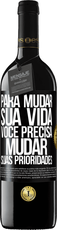 «Para mudar sua vida, você precisa mudar suas prioridades» Edição RED MBE Reserva
