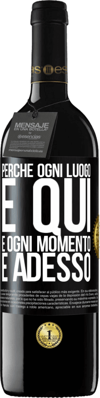 39,95 € | Vino rosso Edizione RED MBE Riserva Perché ogni luogo è qui e ogni momento è adesso Etichetta Nera. Etichetta personalizzabile Riserva 12 Mesi Raccogliere 2015 Tempranillo