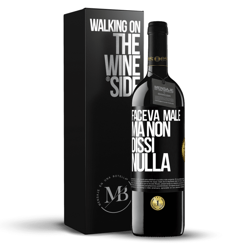 39,95 € Spedizione Gratuita | Vino rosso Edizione RED MBE Riserva Faceva male, ma non dissi nulla Etichetta Nera. Etichetta personalizzabile Riserva 12 Mesi Raccogliere 2015 Tempranillo