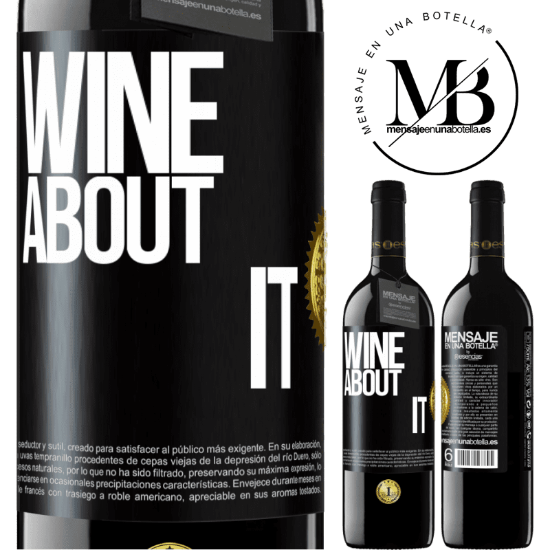 24,95 € Free Shipping | Red Wine RED Edition Crianza 6 Months Wine about it Black Label. Customizable label Aging in oak barrels 6 Months Harvest 2019 Tempranillo