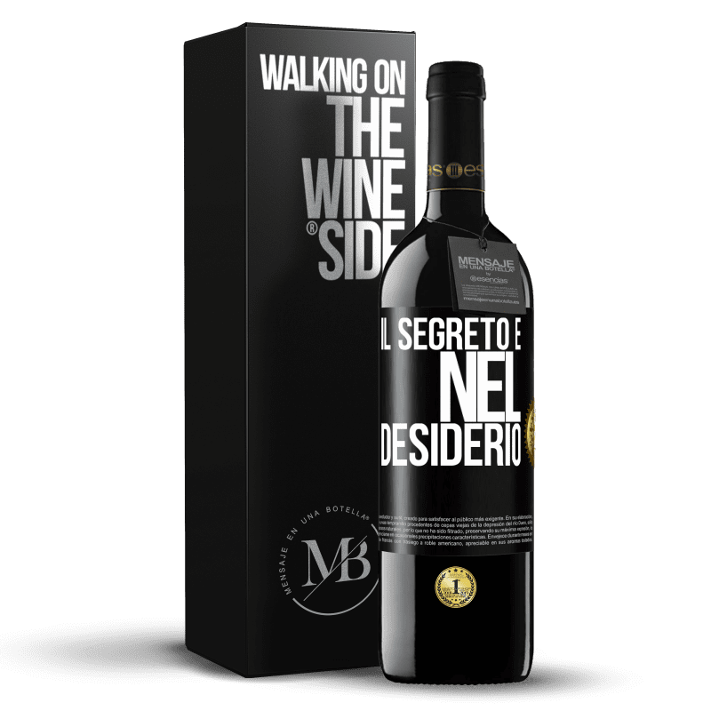 39,95 € Spedizione Gratuita | Vino rosso Edizione RED MBE Riserva Il segreto è nel desiderio Etichetta Nera. Etichetta personalizzabile Riserva 12 Mesi Raccogliere 2015 Tempranillo