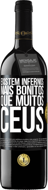 39,95 € Envio grátis | Vinho tinto Edição RED MBE Reserva Existem infernos mais bonitos que muitos céus Etiqueta Preta. Etiqueta personalizável Reserva 12 Meses Colheita 2015 Tempranillo