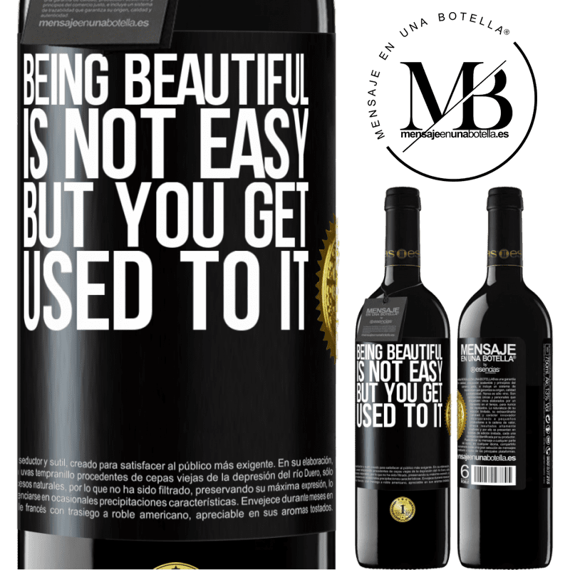 24,95 € Free Shipping | Red Wine RED Edition Crianza 6 Months Being beautiful is not easy, but you get used to it Black Label. Customizable label Aging in oak barrels 6 Months Harvest 2019 Tempranillo