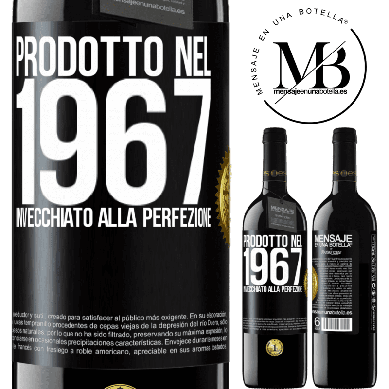 39,95 € Spedizione Gratuita | Vino rosso Edizione RED MBE Riserva Prodotto nel 1967. Invecchiato alla perfezione Etichetta Nera. Etichetta personalizzabile Riserva 12 Mesi Raccogliere 2015 Tempranillo