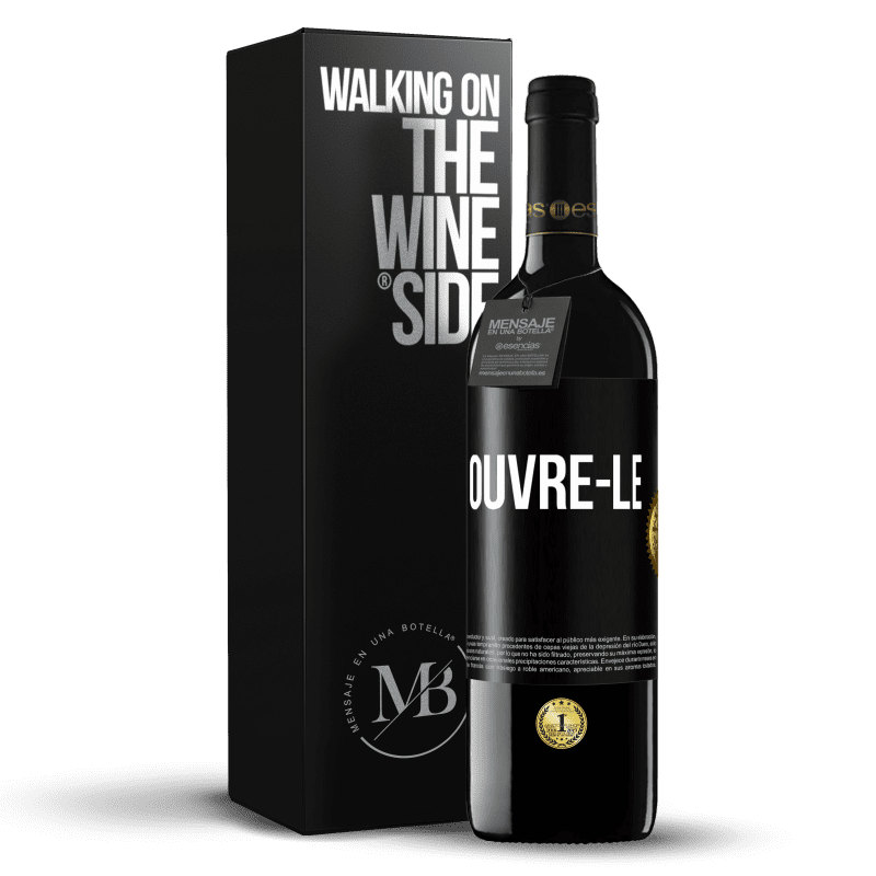 39,95 € Envoi gratuit | Vin rouge Édition RED MBE Réserve Ouvre-le Étiquette Noire. Étiquette personnalisable Réserve 12 Mois Récolte 2014 Tempranillo