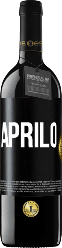 39,95 € | Vino rosso Edizione RED MBE Riserva Aprilo Etichetta Nera. Etichetta personalizzabile Riserva 12 Mesi Raccogliere 2014 Tempranillo