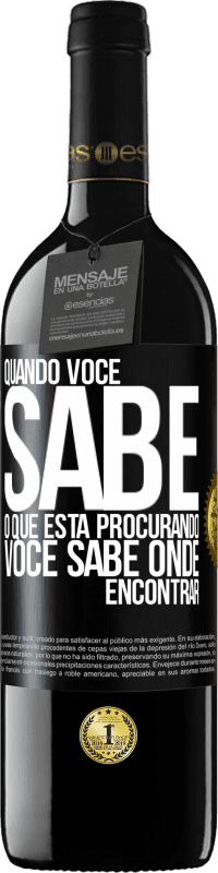 39,95 € Envio grátis | Vinho tinto Edição RED MBE Reserva Quando você sabe o que está procurando, você sabe onde encontrar Etiqueta Preta. Etiqueta personalizável Reserva 12 Meses Colheita 2014 Tempranillo