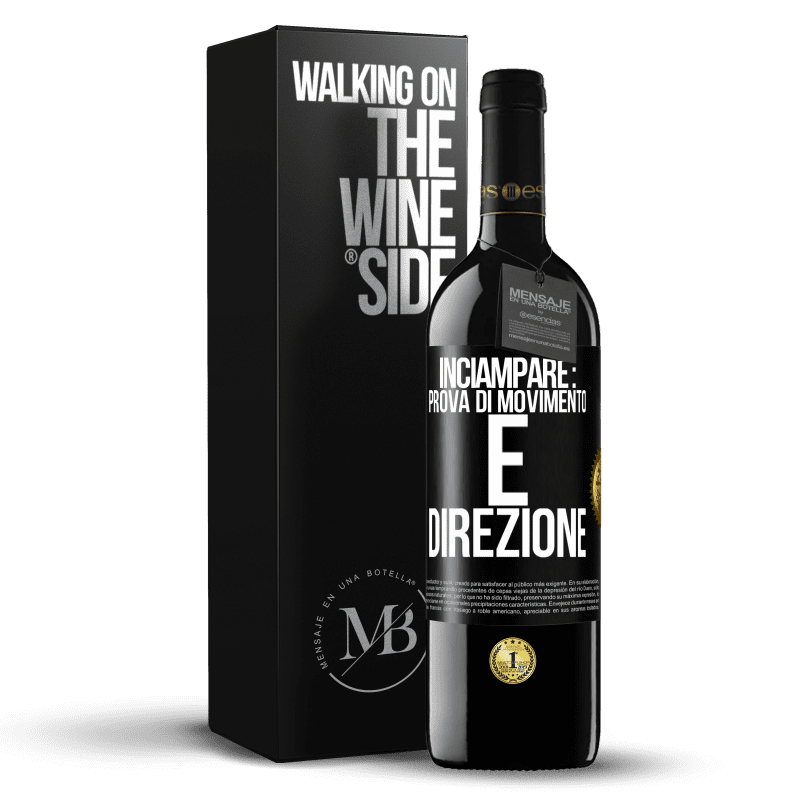 39,95 € Spedizione Gratuita | Vino rosso Edizione RED MBE Riserva Inciampare: prova di movimento e direzione Etichetta Nera. Etichetta personalizzabile Riserva 12 Mesi Raccogliere 2014 Tempranillo