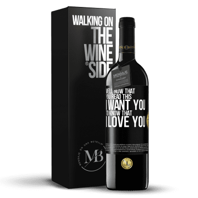 «Well now that you read this I want you to know that I love you» RED Edition MBE Reserve