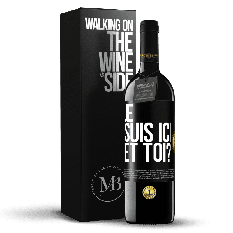 39,95 € Envoi gratuit | Vin rouge Édition RED MBE Réserve Je suis ici. Et toi? Étiquette Noire. Étiquette personnalisable Réserve 12 Mois Récolte 2014 Tempranillo