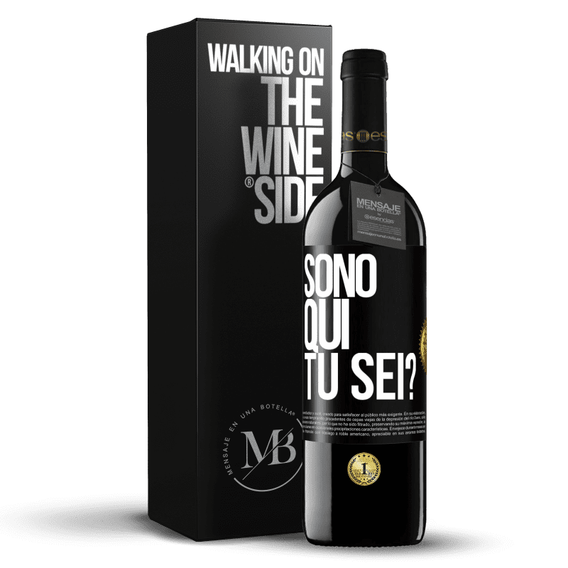 39,95 € Spedizione Gratuita | Vino rosso Edizione RED MBE Riserva Sono qui. Tu sei? Etichetta Nera. Etichetta personalizzabile Riserva 12 Mesi Raccogliere 2014 Tempranillo