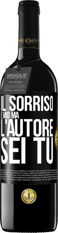 39,95 € Spedizione Gratuita | Vino rosso Edizione RED MBE Riserva Il sorriso è mio, ma l'autore sei tu Etichetta Nera. Etichetta personalizzabile Riserva 12 Mesi Raccogliere 2016 Tempranillo