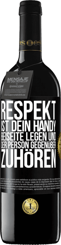 «RESPEKT ist dein Handy beiseite legen und der Person gegenüber zuhören» RED Ausgabe MBE Reserve