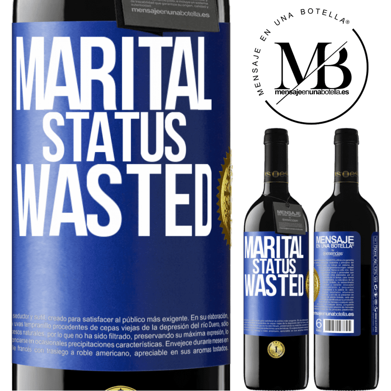 39,95 € Free Shipping | Red Wine RED Edition MBE Reserve Marital status: wasted Blue Label. Customizable label Reserve 12 Months Harvest 2014 Tempranillo