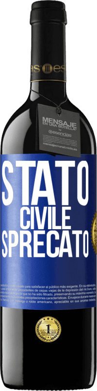 39,95 € Spedizione Gratuita | Vino rosso Edizione RED MBE Riserva Stato civile: sprecato Etichetta Blu. Etichetta personalizzabile Riserva 12 Mesi Raccogliere 2016 Tempranillo