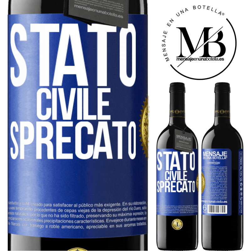 39,95 € Spedizione Gratuita | Vino rosso Edizione RED MBE Riserva Stato civile: sprecato Etichetta Blu. Etichetta personalizzabile Riserva 12 Mesi Raccogliere 2014 Tempranillo