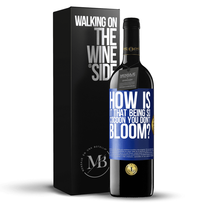 24,95 € Free Shipping | Red Wine RED Edition Crianza 6 Months how is it that being so cocoon you don't bloom? Blue Label. Customizable label Aging in oak barrels 6 Months Harvest 2019 Tempranillo