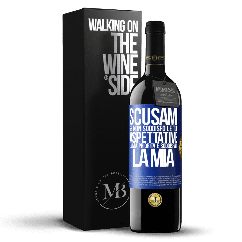 39,95 € Spedizione Gratuita | Vino rosso Edizione RED MBE Riserva Scusami se non soddisfo le tue aspettative. La mia priorità è soddisfare la mia Etichetta Blu. Etichetta personalizzabile Riserva 12 Mesi Raccogliere 2015 Tempranillo