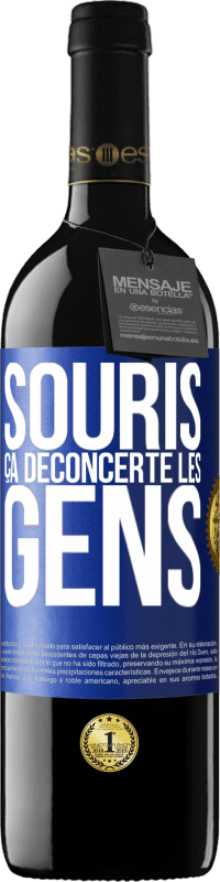 39,95 € Envoi gratuit | Vin rouge Édition RED MBE Réserve Souris, ça déconcerte les gens Étiquette Bleue. Étiquette personnalisable Réserve 12 Mois Récolte 2016 Tempranillo