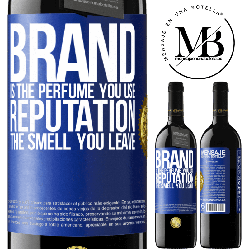 39,95 € Free Shipping | Red Wine RED Edition MBE Reserve Brand is the perfume you use. Reputation, the smell you leave Blue Label. Customizable label Reserve 12 Months Harvest 2016 Tempranillo