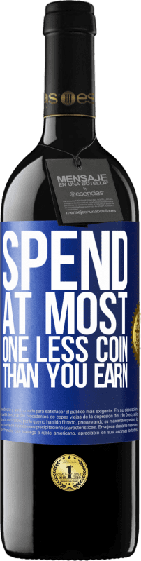 39,95 € | Red Wine RED Edition MBE Reserve Spend, at most, one less coin than you earn Blue Label. Customizable label Reserve 12 Months Harvest 2014 Tempranillo