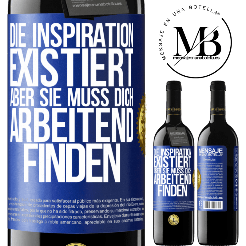 39,95 € Kostenloser Versand | Rotwein RED Ausgabe MBE Reserve Die Inspiration existiert, aber sie muss dich arbeitend finden Blaue Markierung. Anpassbares Etikett Reserve 12 Monate Ernte 2015 Tempranillo