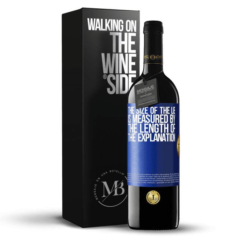 39,95 € Free Shipping | Red Wine RED Edition MBE Reserve The size of the lie is measured by the length of the explanation Blue Label. Customizable label Reserve 12 Months Harvest 2016 Tempranillo