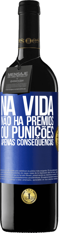 39,95 € | Vinho tinto Edição RED MBE Reserva Na vida não há prêmios ou punições. Apenas consequências Etiqueta Azul. Etiqueta personalizável Reserva 12 Meses Colheita 2015 Tempranillo