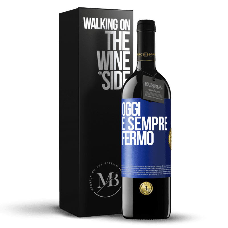 39,95 € Spedizione Gratuita | Vino rosso Edizione RED MBE Riserva Oggi è sempre fermo Etichetta Blu. Etichetta personalizzabile Riserva 12 Mesi Raccogliere 2015 Tempranillo