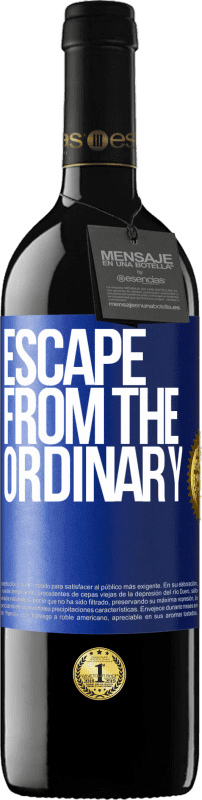 39,95 € Free Shipping | Red Wine RED Edition MBE Reserve Escape from the ordinary Blue Label. Customizable label Reserve 12 Months Harvest 2016 Tempranillo