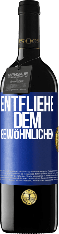 39,95 € | Rotwein RED Ausgabe MBE Reserve Entfliehe dem Gewöhnlichen Blaue Markierung. Anpassbares Etikett Reserve 12 Monate Ernte 2015 Tempranillo