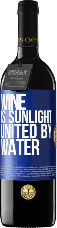 39,95 € | Red Wine RED Edition MBE Reserve Wine is sunlight, united by water Blue Label. Customizable label Reserve 12 Months Harvest 2014 Tempranillo