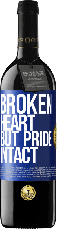 39,95 € | Red Wine RED Edition MBE Reserve The broken heart But pride intact Blue Label. Customizable label Reserve 12 Months Harvest 2014 Tempranillo