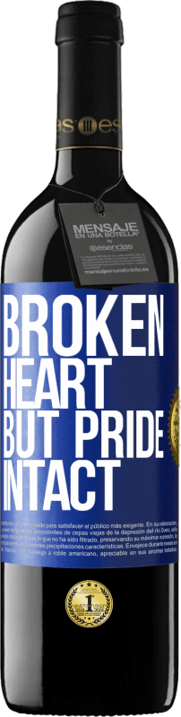 39,95 € Free Shipping | Red Wine RED Edition MBE Reserve The broken heart But pride intact Blue Label. Customizable label Reserve 12 Months Harvest 2016 Tempranillo