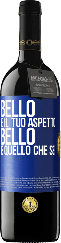 39,95 € Spedizione Gratuita | Vino rosso Edizione RED MBE Riserva Bello è il tuo aspetto, bello è quello che sei Etichetta Blu. Etichetta personalizzabile Riserva 12 Mesi Raccogliere 2016 Tempranillo