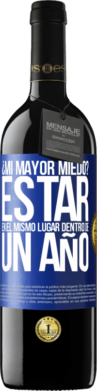 «¿Mi mayor miedo? Estar en el mismo lugar dentro de un año» Edición RED MBE Reserva