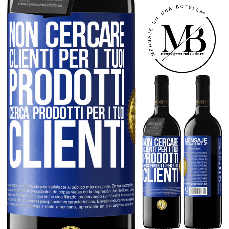 39,95 € Spedizione Gratuita | Vino rosso Edizione RED MBE Riserva Non cercare clienti per i tuoi prodotti, cerca prodotti per i tuoi clienti Etichetta Blu. Etichetta personalizzabile Riserva 12 Mesi Raccogliere 2015 Tempranillo