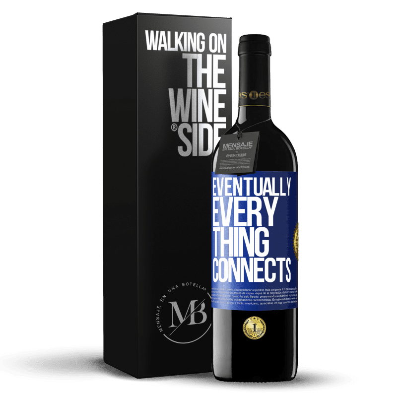 39,95 € Spedizione Gratuita | Vino rosso Edizione RED MBE Riserva Eventually, everything connects Etichetta Blu. Etichetta personalizzabile Riserva 12 Mesi Raccogliere 2015 Tempranillo